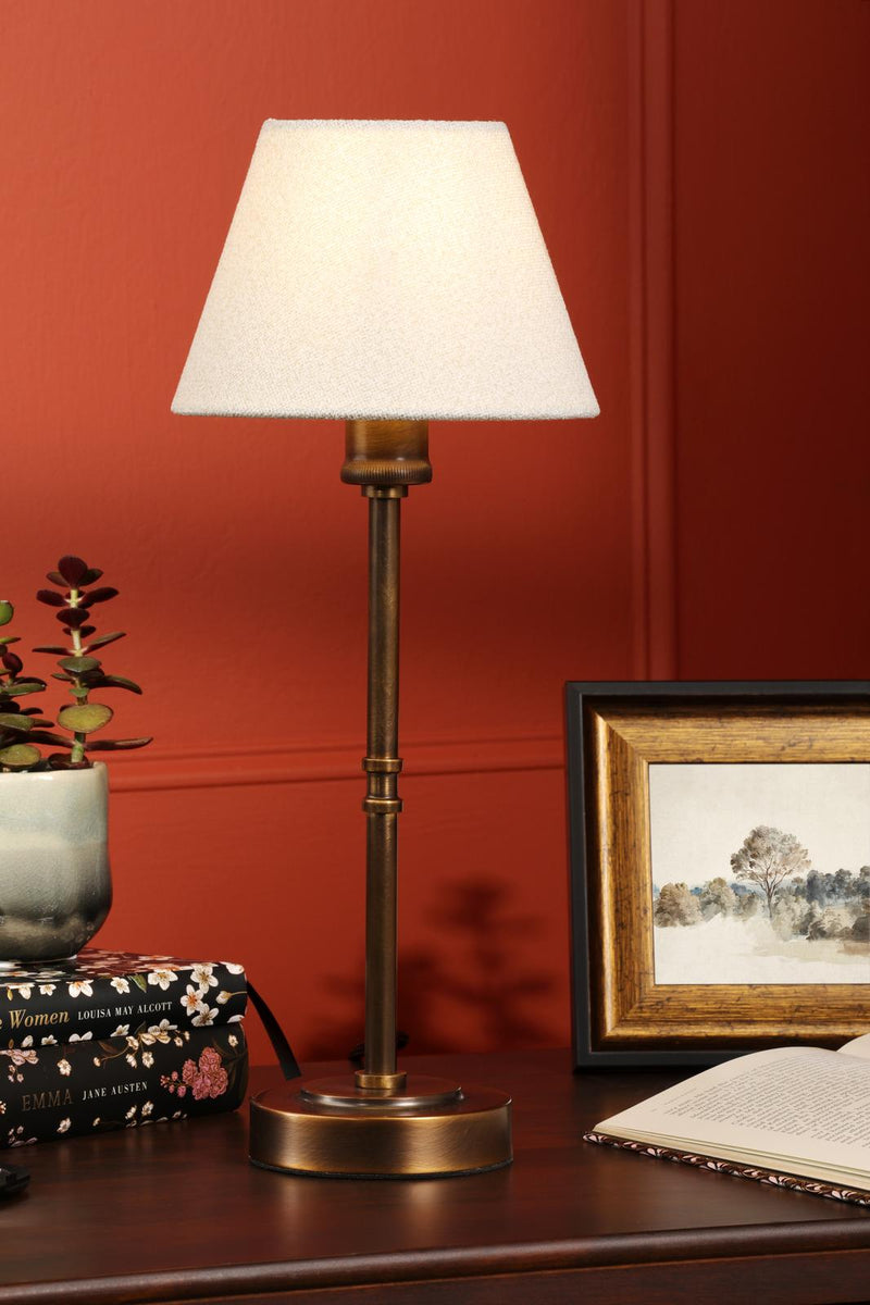 Laura Ashley Denston Table Lamp Antique Bronze With Shade • LA3756584-Q