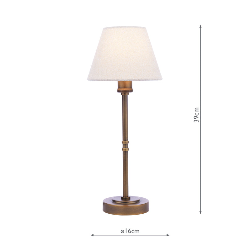 Laura Ashley Denston Table Lamp Antique Bronze With Shade • LA3756584-Q