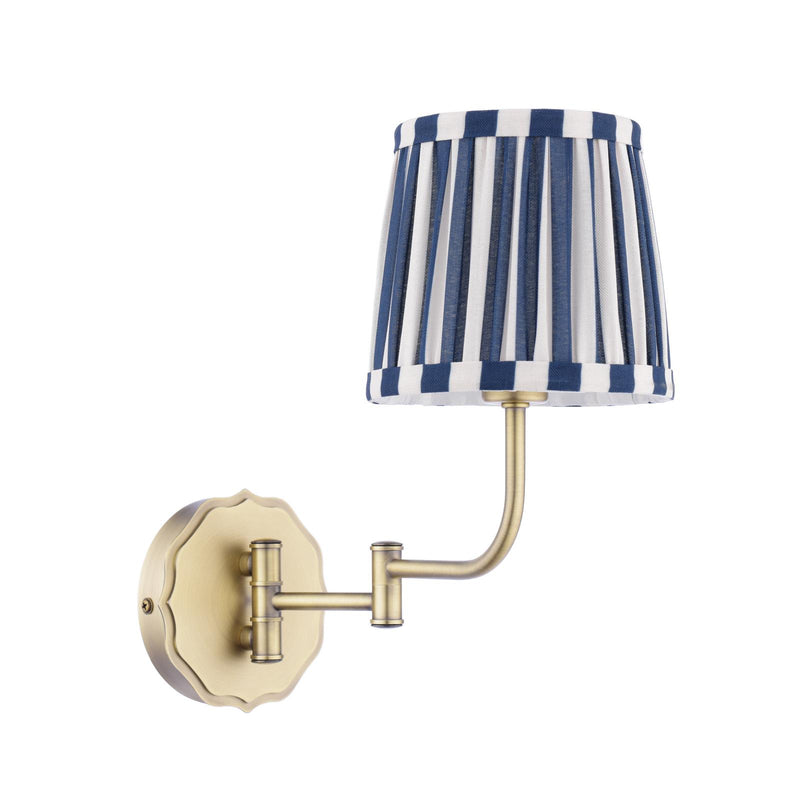 Laura Ashley Denwick Wall Light Matt Antique Brass With Shade • LA3756599-Q
