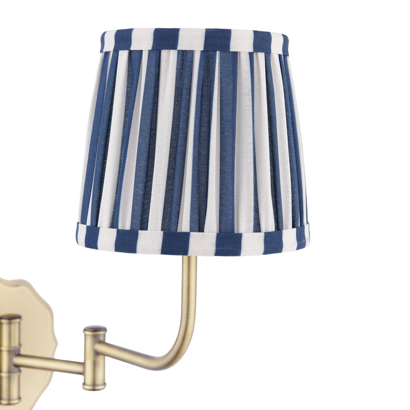 Laura Ashley Denwick Wall Light Matt Antique Brass With Shade • LA3756599-Q