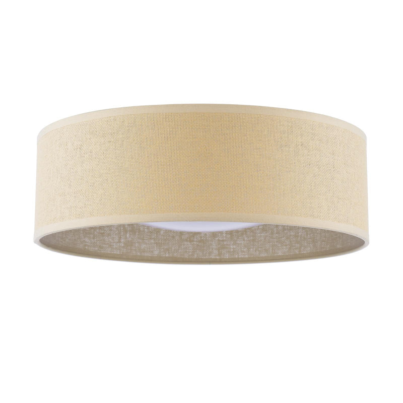 Laura Ashley Buckenham 2 Light Flush Rattan Shade With Diffuser • LA3756607-Q