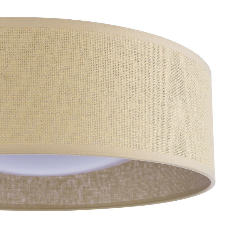Laura Ashley Buckenham 2 Light Flush Rattan Shade With Diffuser • LA3756607-Q