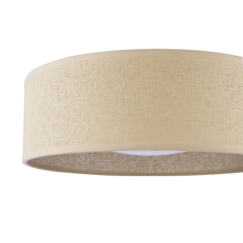 Laura Ashley Buckenham 2 Light Flush Rattan Shade With Diffuser • LA3756607-Q