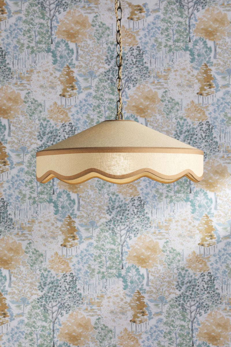 Laura Ashley Buckenham Pendant Rattan • LA3756608-Q