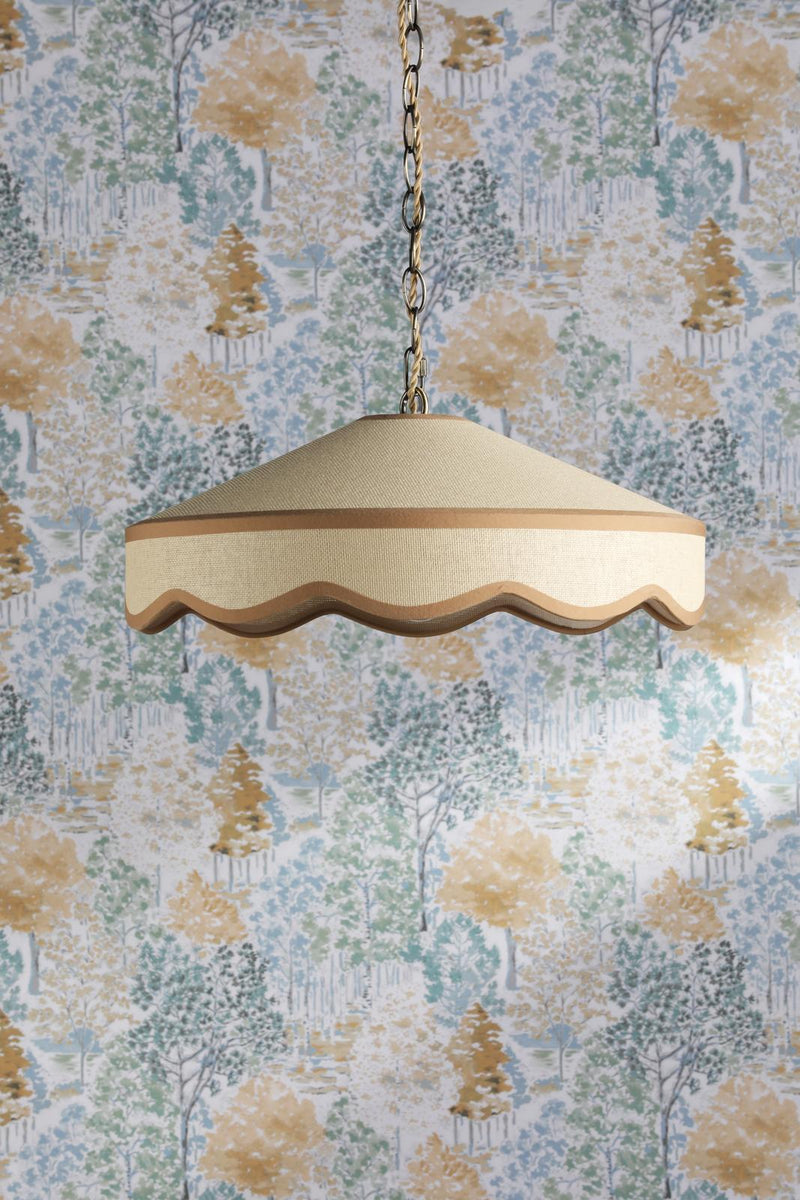 Laura Ashley Buckenham Pendant Rattan • LA3756608-Q