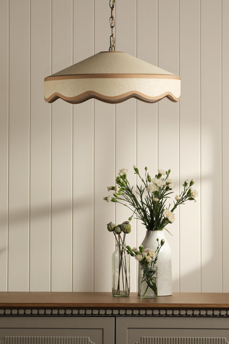 Laura Ashley Buckenham Pendant Rattan • LA3756608-Q
