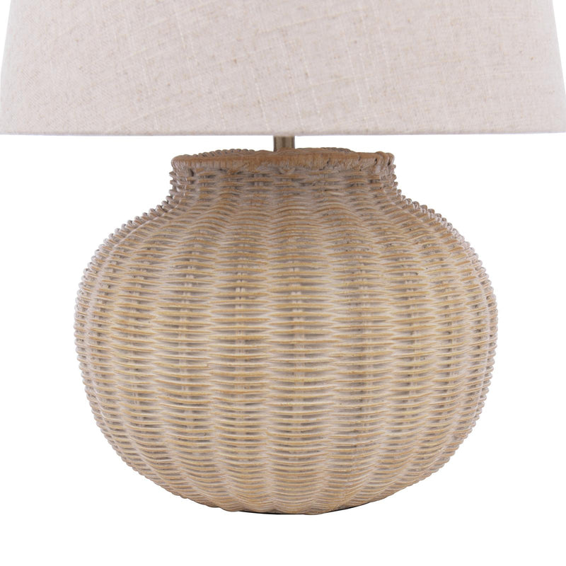 Laura Ashley Fernhill Large Table Lamp Matt Cream With Shade • LA3756613-Q