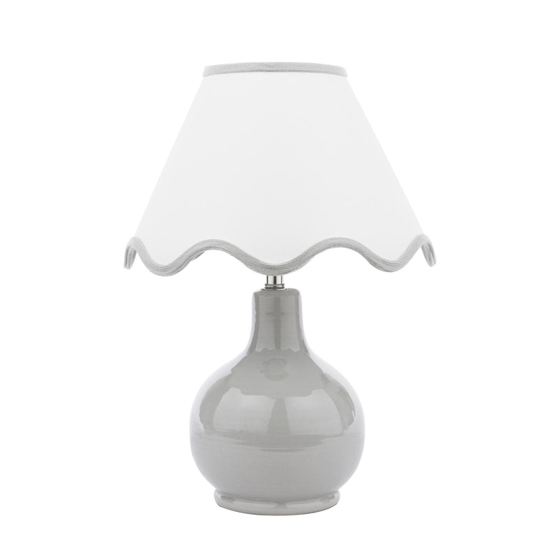 Laura Ashley Bramhope Table Lamp Grey Ceramic With Shade • LA3756614-Q