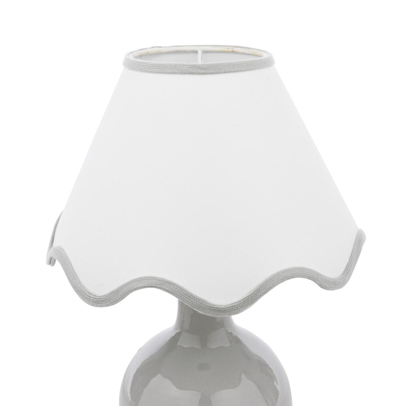 Laura Ashley Bramhope Table Lamp Grey Ceramic With Shade • LA3756614-Q
