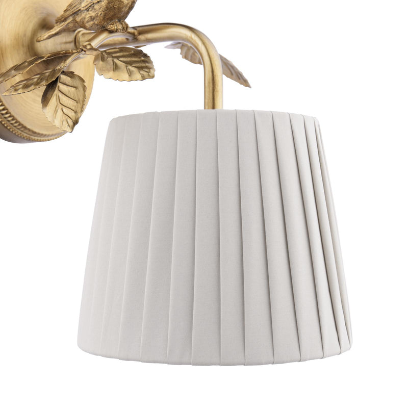 Laura Ashley Egelton Wall Light Aged Brass With Shade • LA3756615-Q