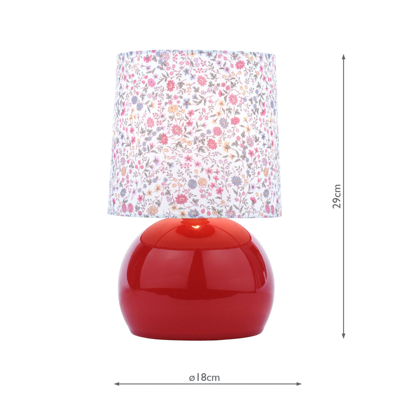 Laura Ashley Knowlton Table Lamp Pink Ceramic With Shade • LA3756617-Q