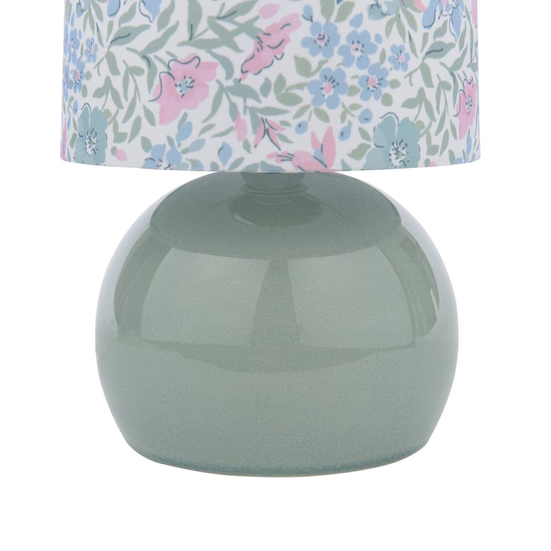 Laura Ashley Sherston Table Lamp Blue Ceramic With Shade • LA3756618-Q