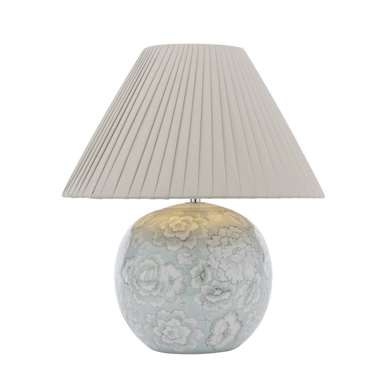Laura Ashley Montford Table Lamp Blue Ceramic With Shade • LA3756619-Q