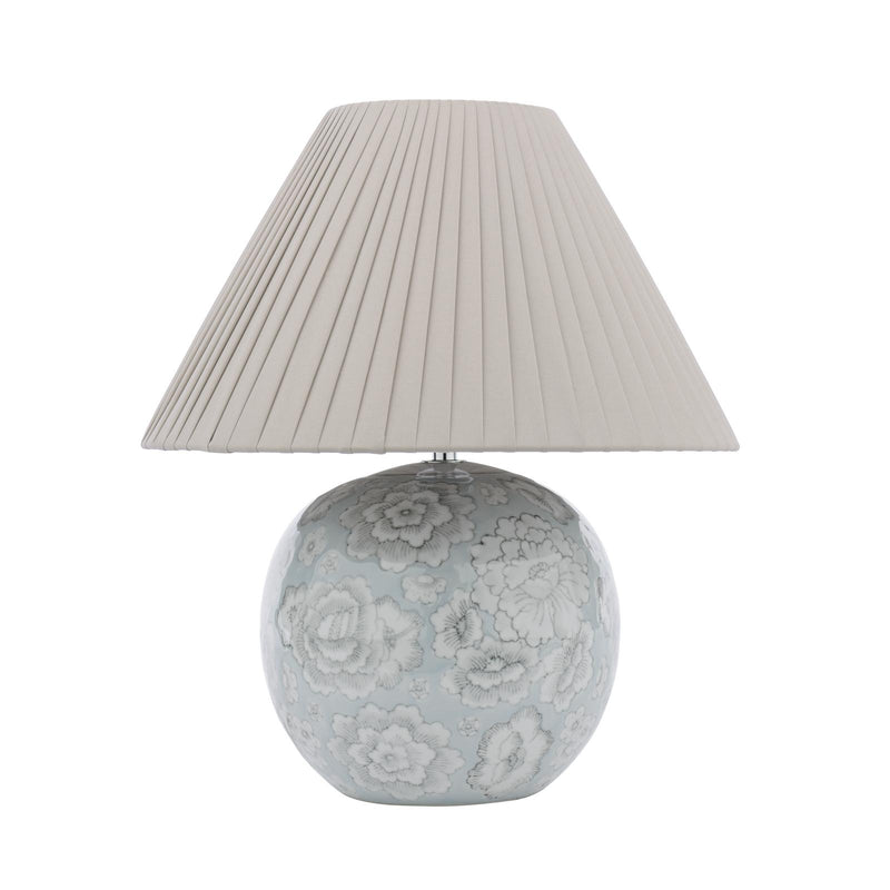 Laura Ashley Montford Table Lamp Blue Ceramic With Shade • LA3756619-Q