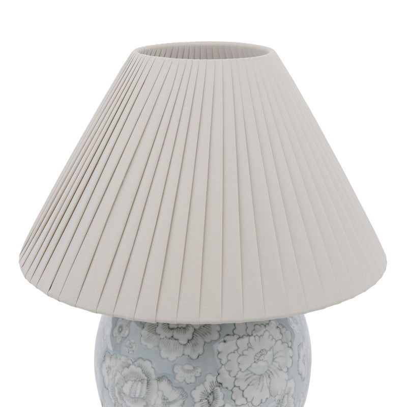 Laura Ashley Montford Table Lamp Blue Ceramic With Shade • LA3756619-Q