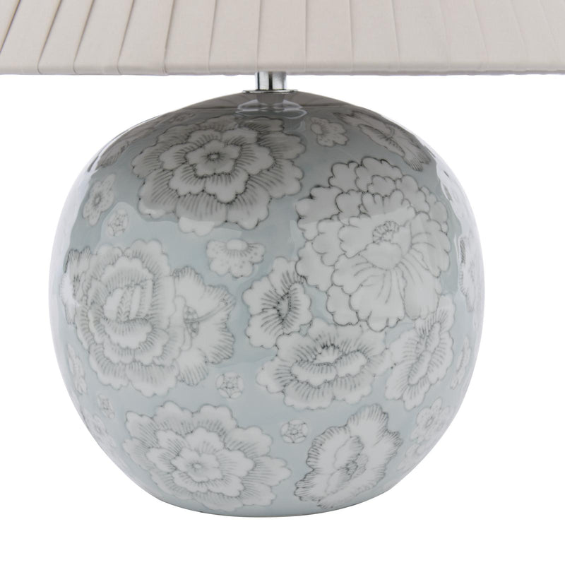 Laura Ashley Montford Table Lamp Blue Ceramic With Shade • LA3756619-Q