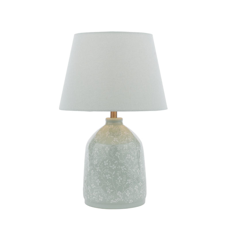 Laura Ashley Campion Table Lamp Blue Ceramic With Shade • LA3756621-Q