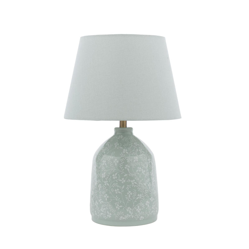 Laura Ashley Campion Table Lamp Blue Ceramic With Shade • LA3756621-Q