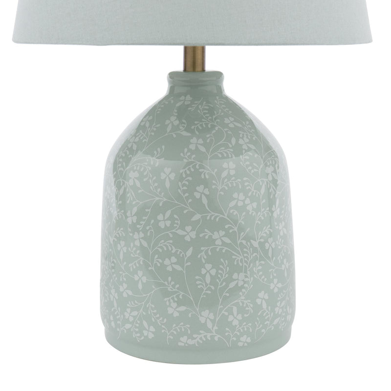 Laura Ashley Campion Table Lamp Blue Ceramic With Shade • LA3756621-Q