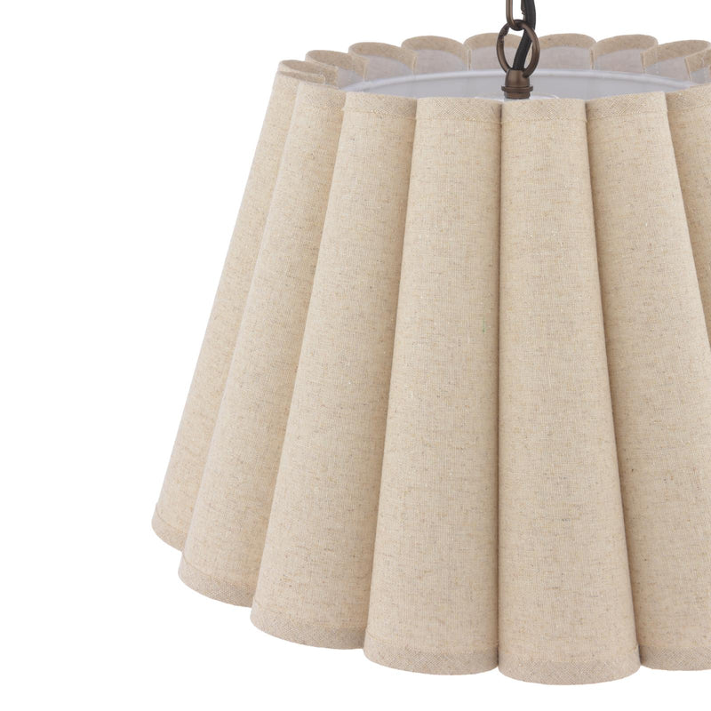 Laura Ashley Holwell 2 Light Pendant Antique Bronze With Shade • LA3756643-Q