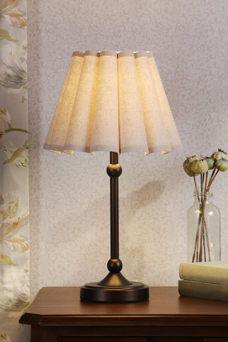 Laura Ashley Holwell Table Lamp Antique Bronze With Shade • LA3756644-Q