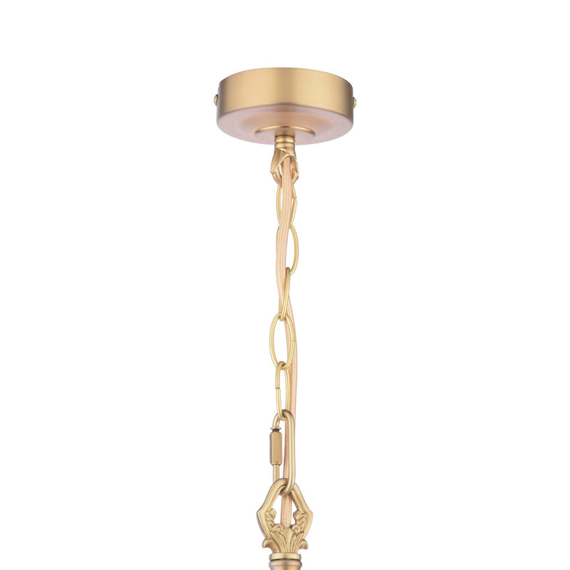Laura Ashley Eversden Pendant Antique Brass and Crystal • LA3756652-Q