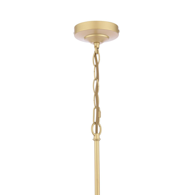 Laura Ashley Alexa 3 Light Pendant Glass and Matt Antique Brass • LA3756654-Q