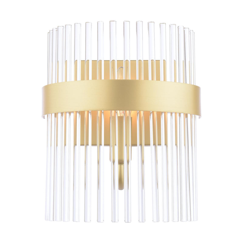 Laura Ashley Alexa Wall Light Glass and Matt Antique Brass • LA3756656-Q