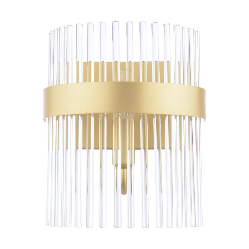Laura Ashley Alexa Wall Light Glass and Matt Antique Brass • LA3756656-Q