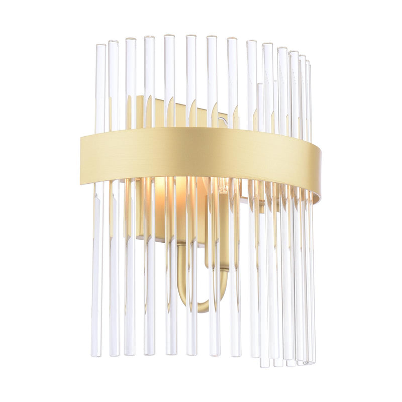 Laura Ashley Alexa Wall Light Glass and Matt Antique Brass • LA3756656-Q