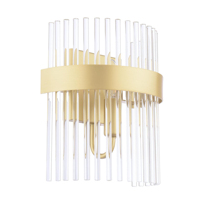 Laura Ashley Alexa Wall Light Glass and Matt Antique Brass • LA3756656-Q