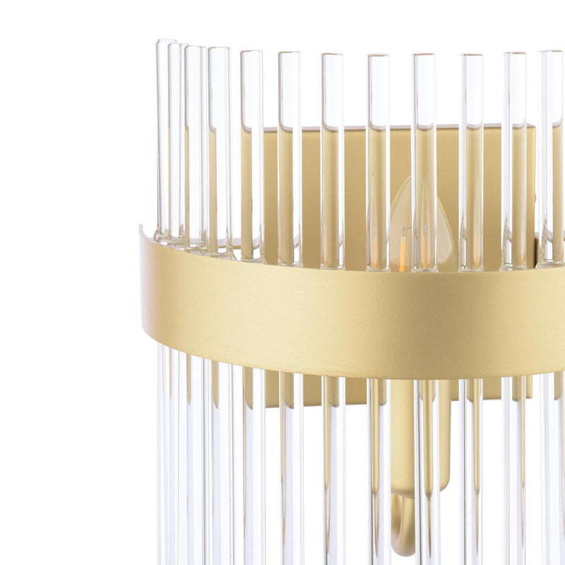 Laura Ashley Alexa Wall Light Glass and Matt Antique Brass • LA3756656-Q