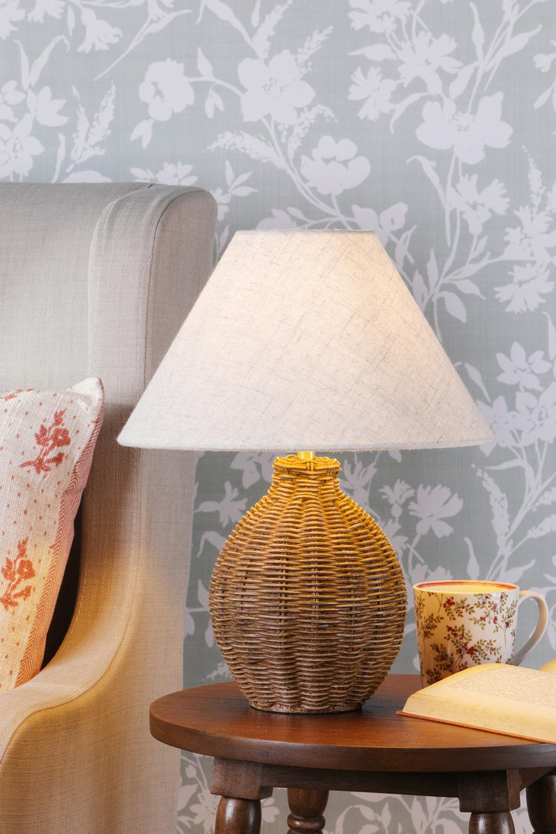 Laura Ashley Fernhill Table Lamp Antique Brown With Shade • LA3756662-Q