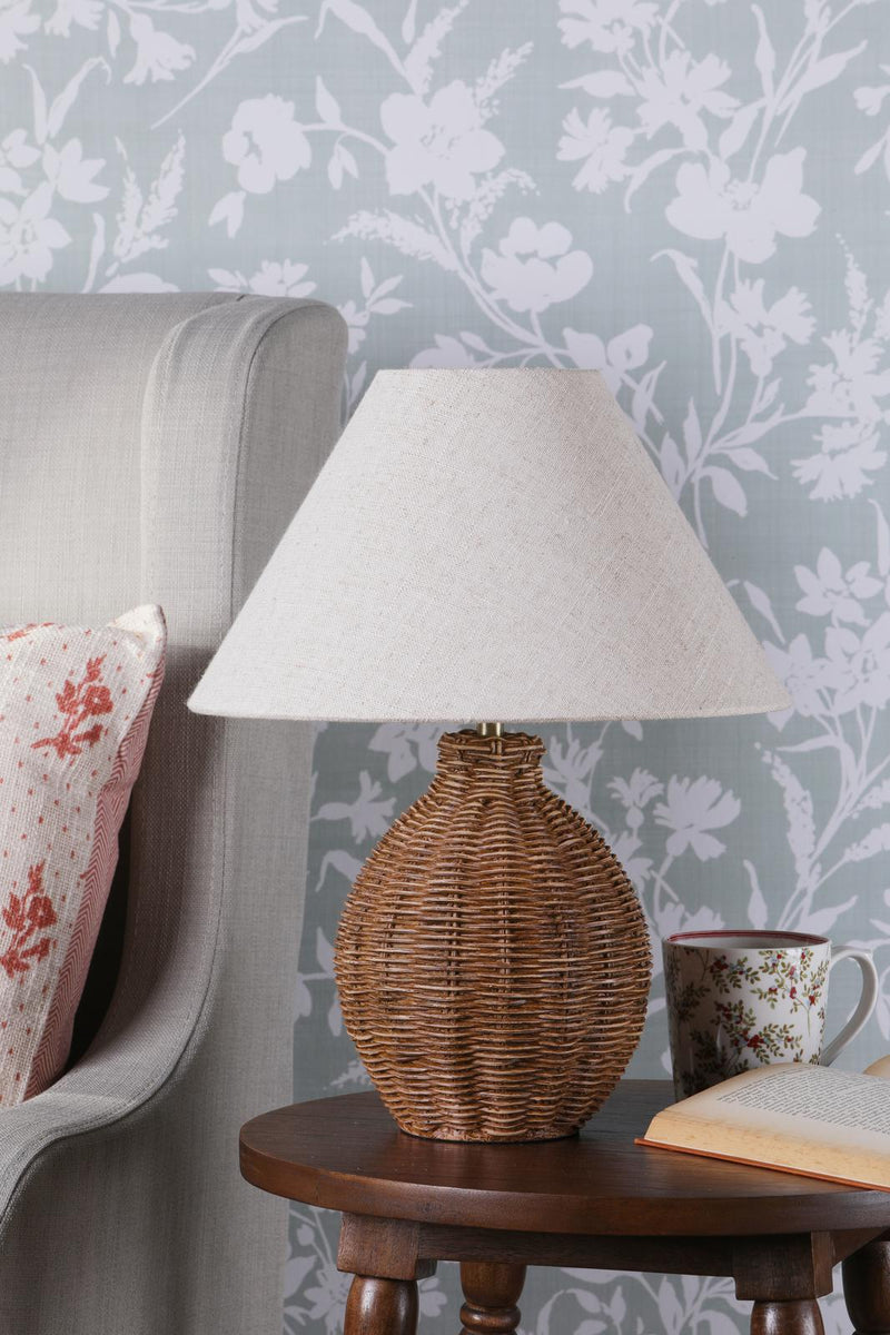 Laura Ashley Fernhill Table Lamp Antique Brown With Shade • LA3756662-Q