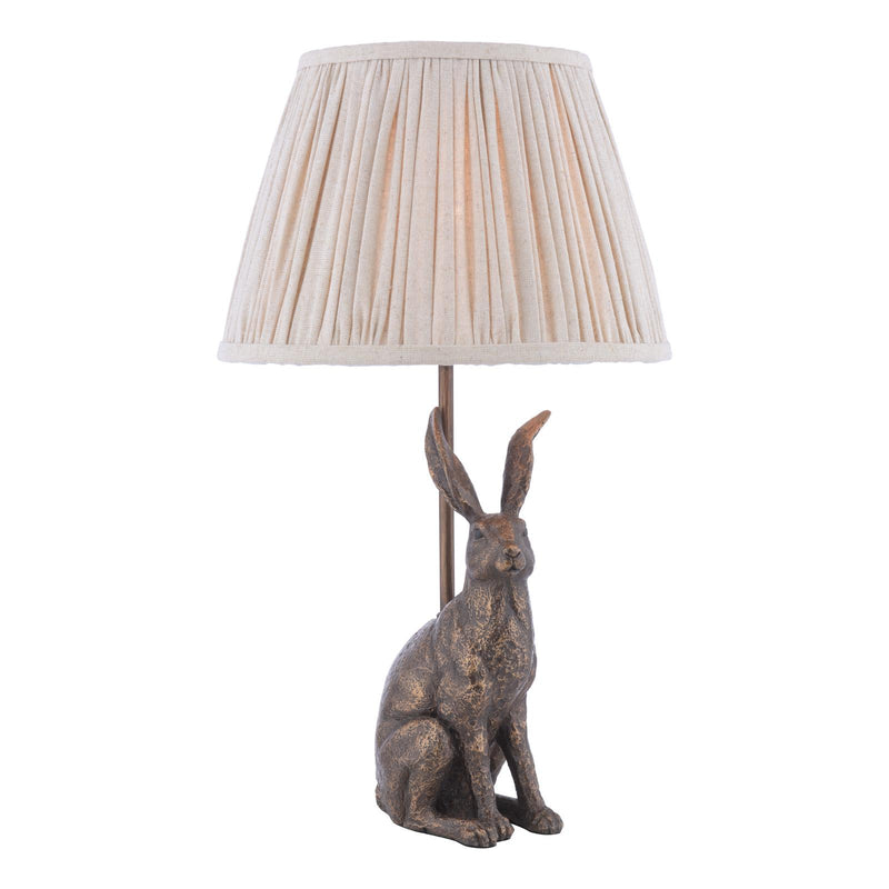 Laura Ashley Hare Table Lamp Antique Bronze With Shade • LA3756663-Q