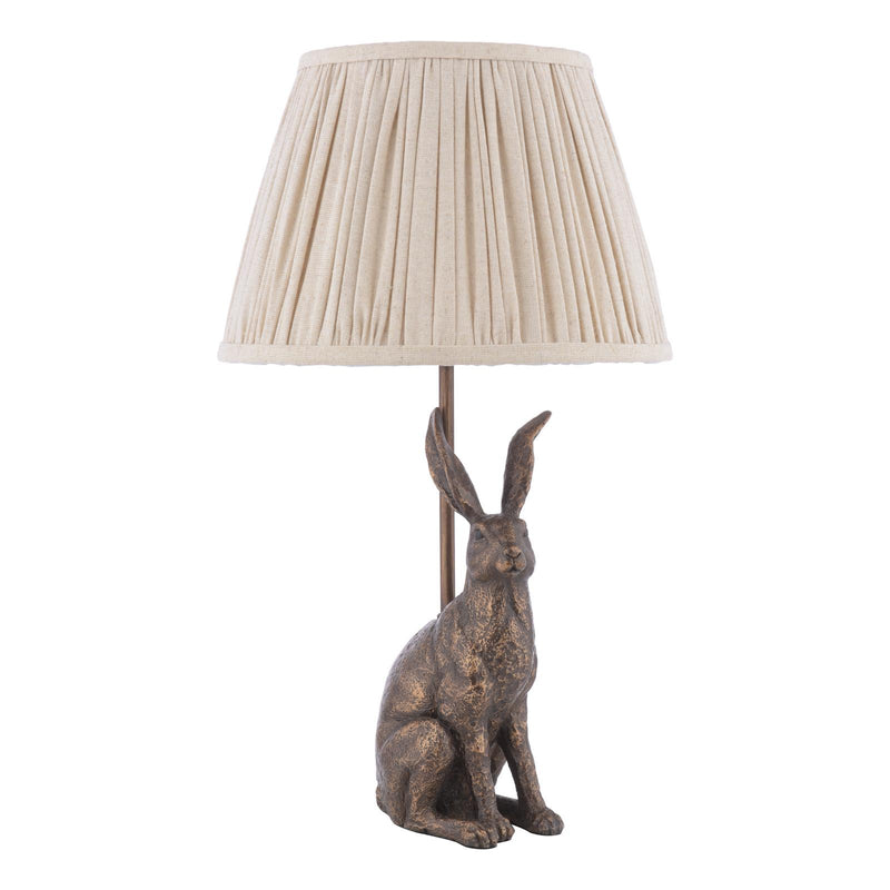Laura Ashley Hare Table Lamp Antique Bronze With Shade • LA3756663-Q