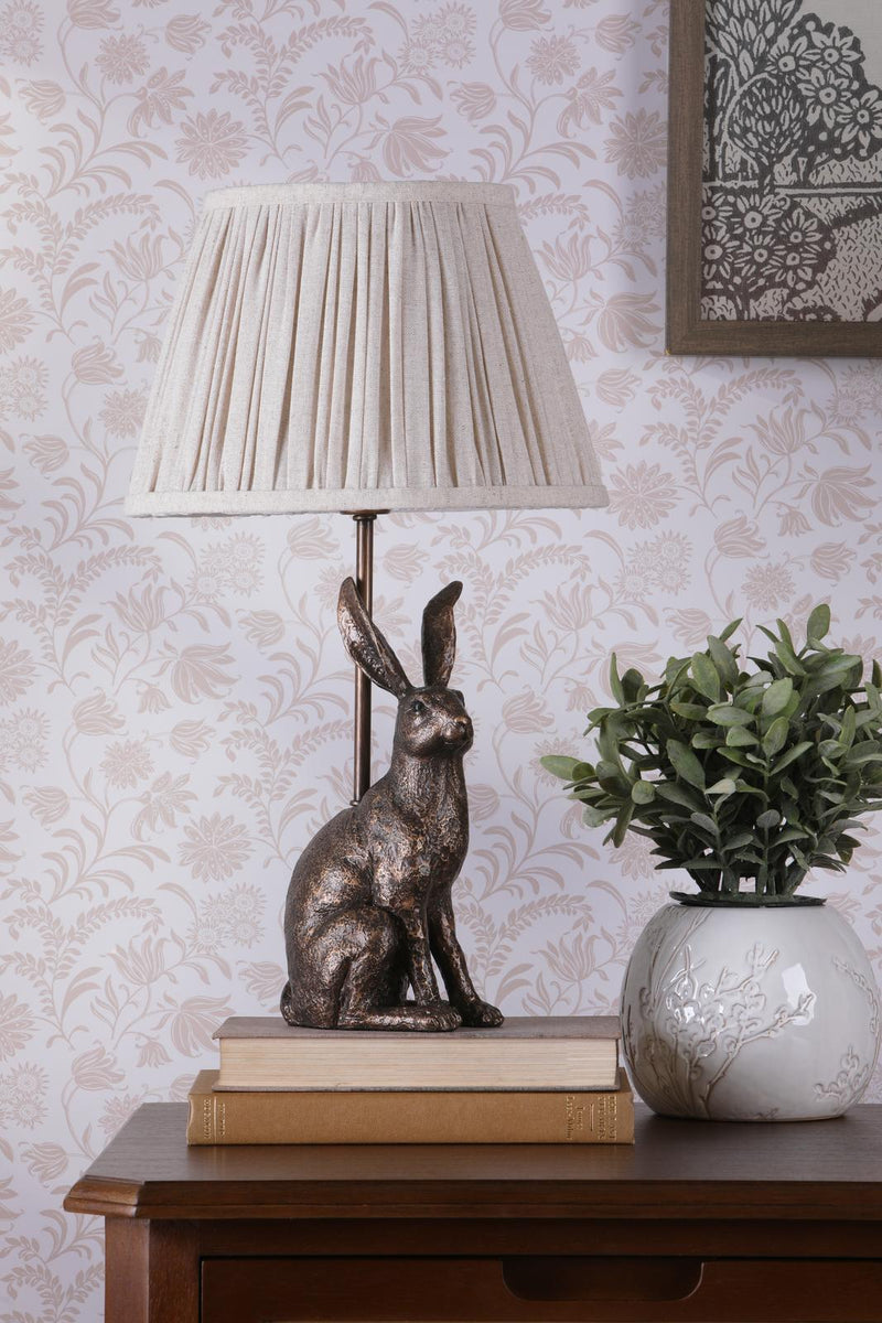Laura Ashley Hare Table Lamp Antique Bronze With Shade • LA3756663-Q
