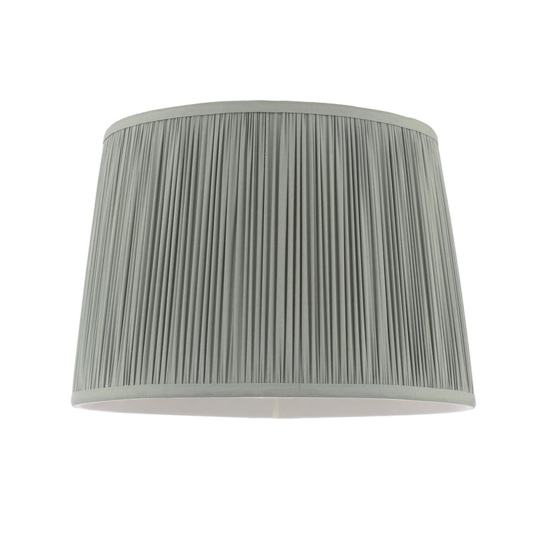 Laura Ashley Hemsley Green 100% Silk Tapered Drum Shade 30cm/12 inch • LA3756666-Q