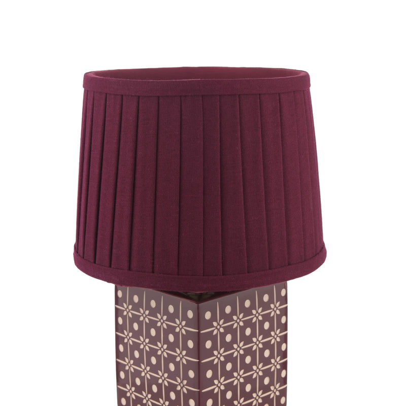 Laura Ashley Claudina Table Lamp Purple Ceramic and Antique Brass With Shade • LA3756670-Q