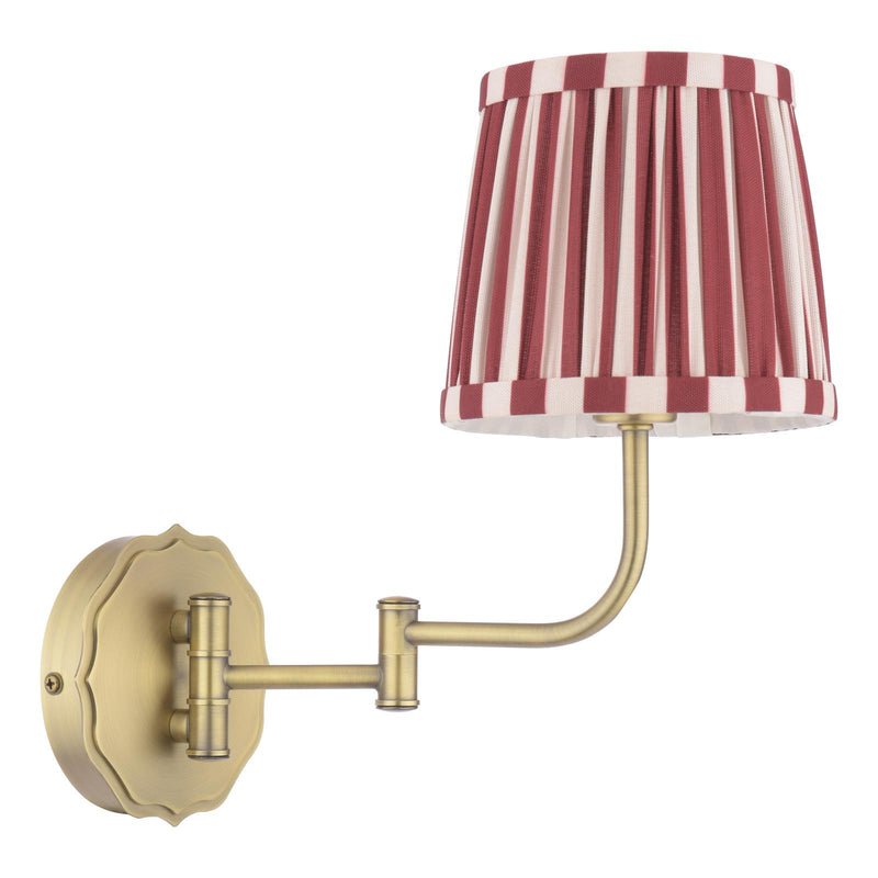 Laura Ashley Denwick Wall Light Matt Antique Brass With Shade • LA3756674-Q