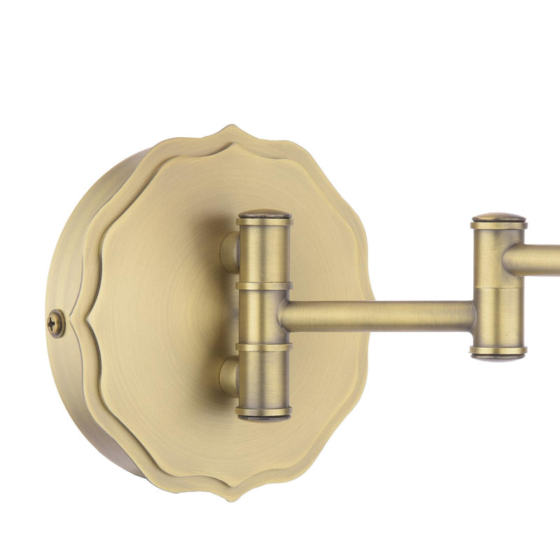 Laura Ashley Denwick Wall Light Matt Antique Brass With Shade • LA3756674-Q