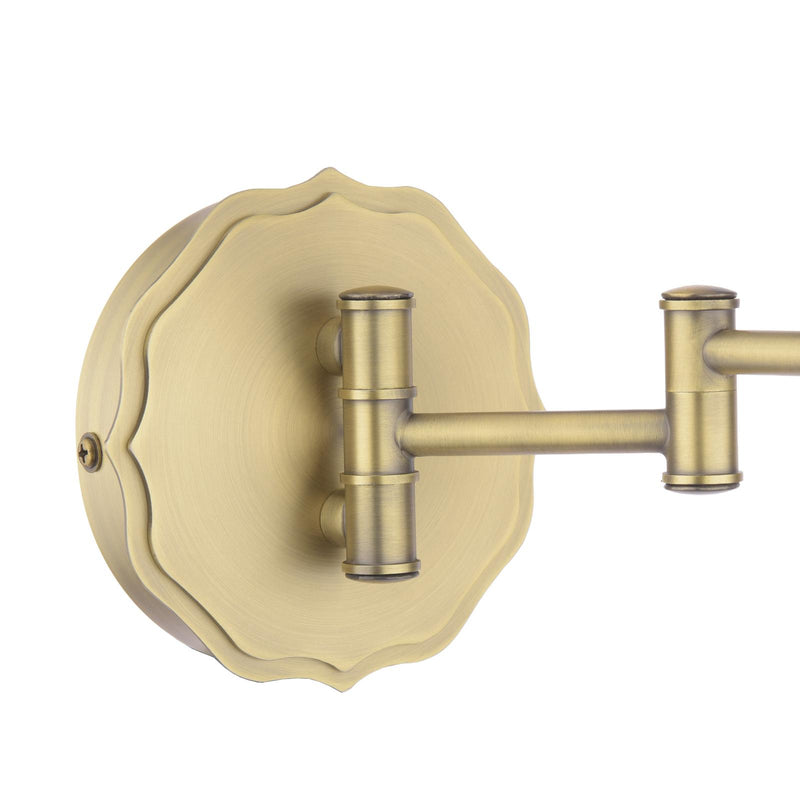 Laura Ashley Denwick Wall Light Matt Antique Brass With Shade • LA3756676-Q