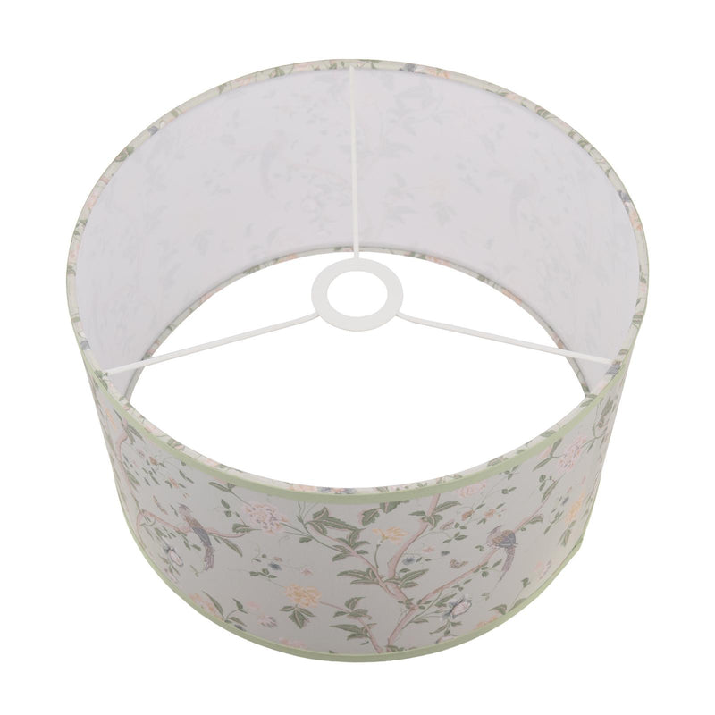 Laura Ashley Summer Palace Eau De Nil Green Cotton Drum Shade 38cm • LA3756681-Q