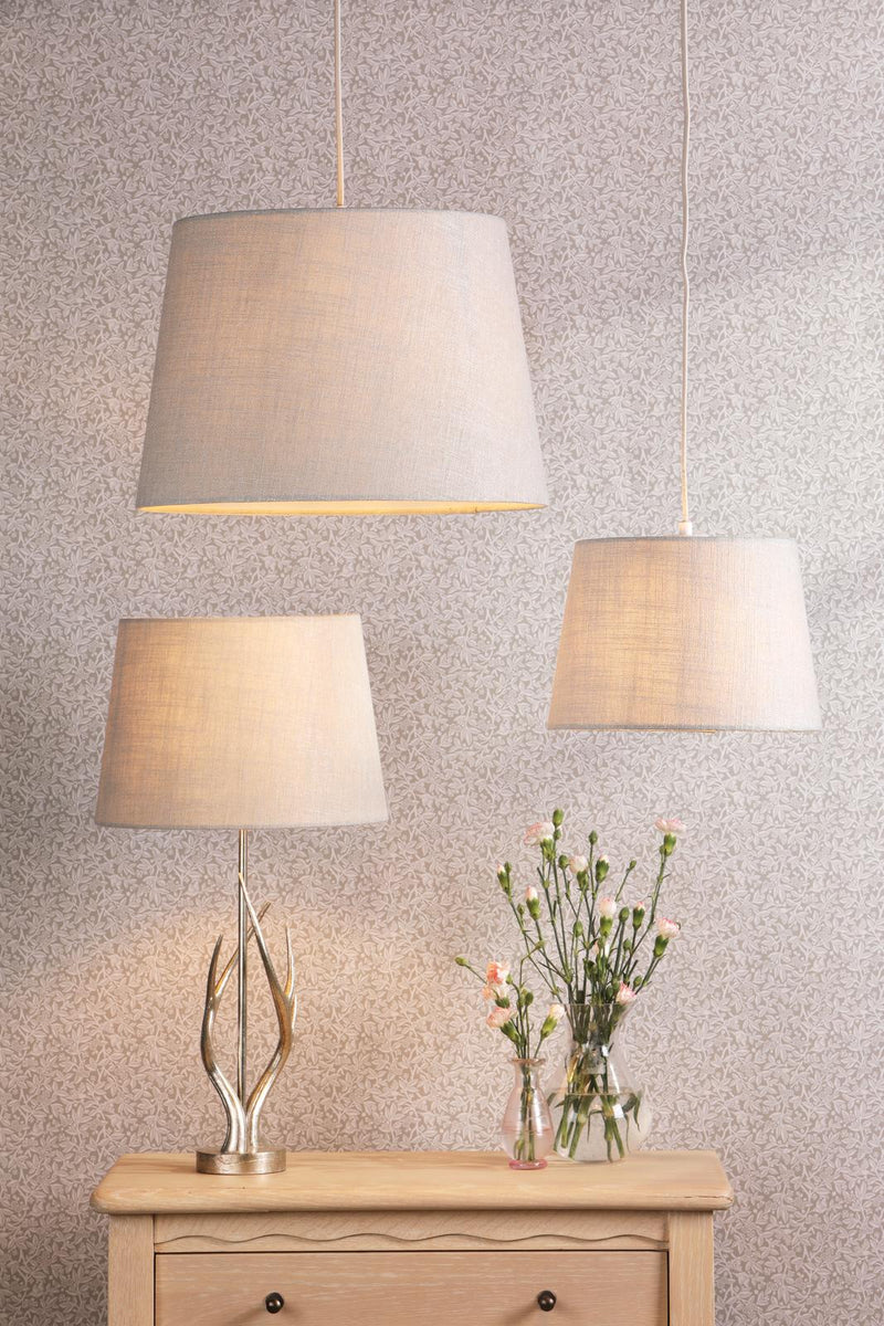 Laura Ashley Bacall Natural Linen Empire Shade 30cm/12 inch • LA3756686-Q