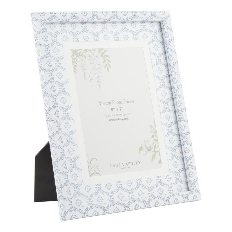 Laura Ashley Norton Photo Frame Blue 5" x 7" • LA3756693-Q