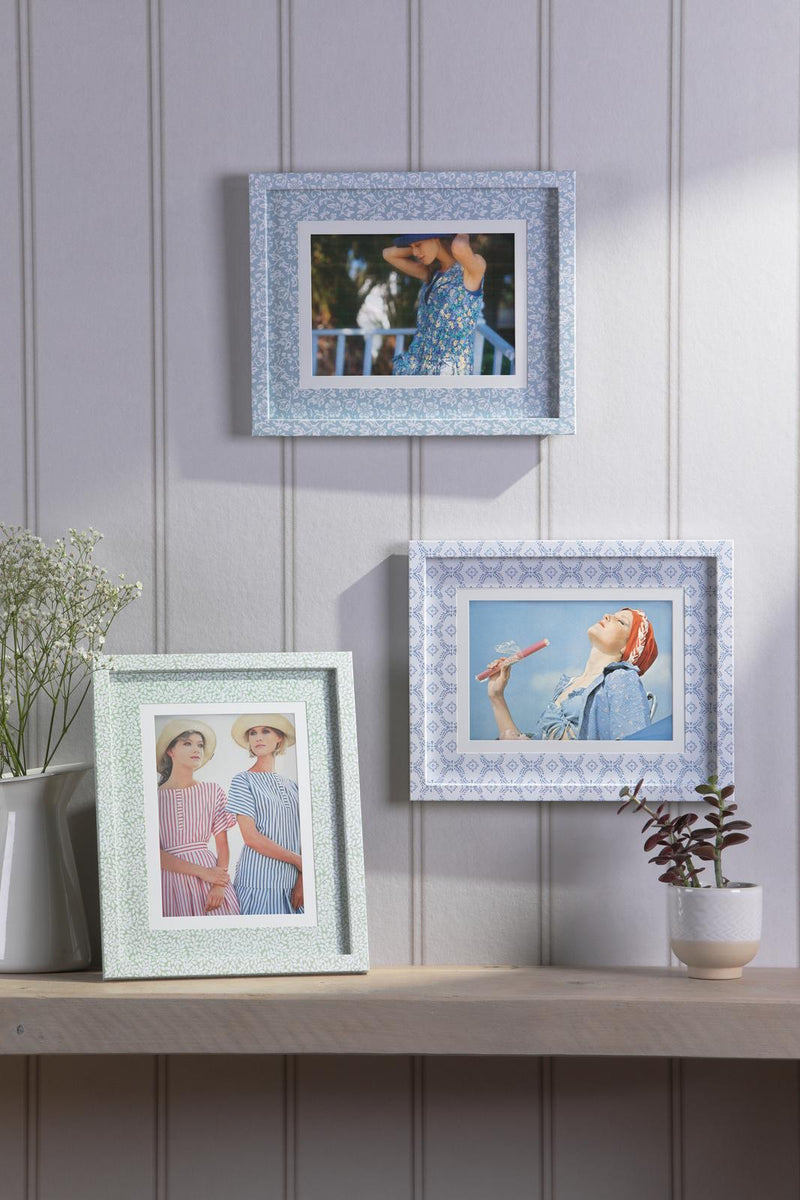 Laura Ashley Norton Photo Frame Blue 5" x 7" • LA3756693-Q