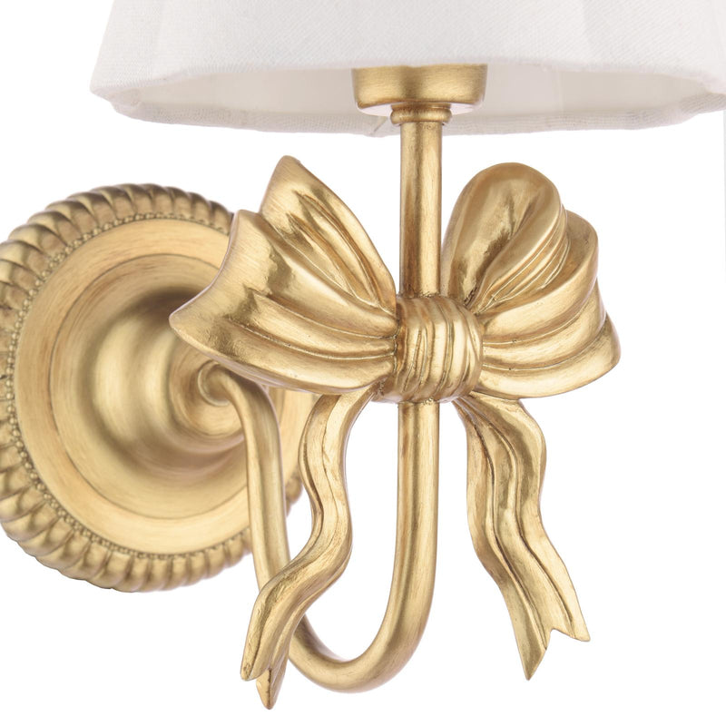 Laura Ashley Larkfield Wall Light Antique Gold With Shade • LA3756698-Q