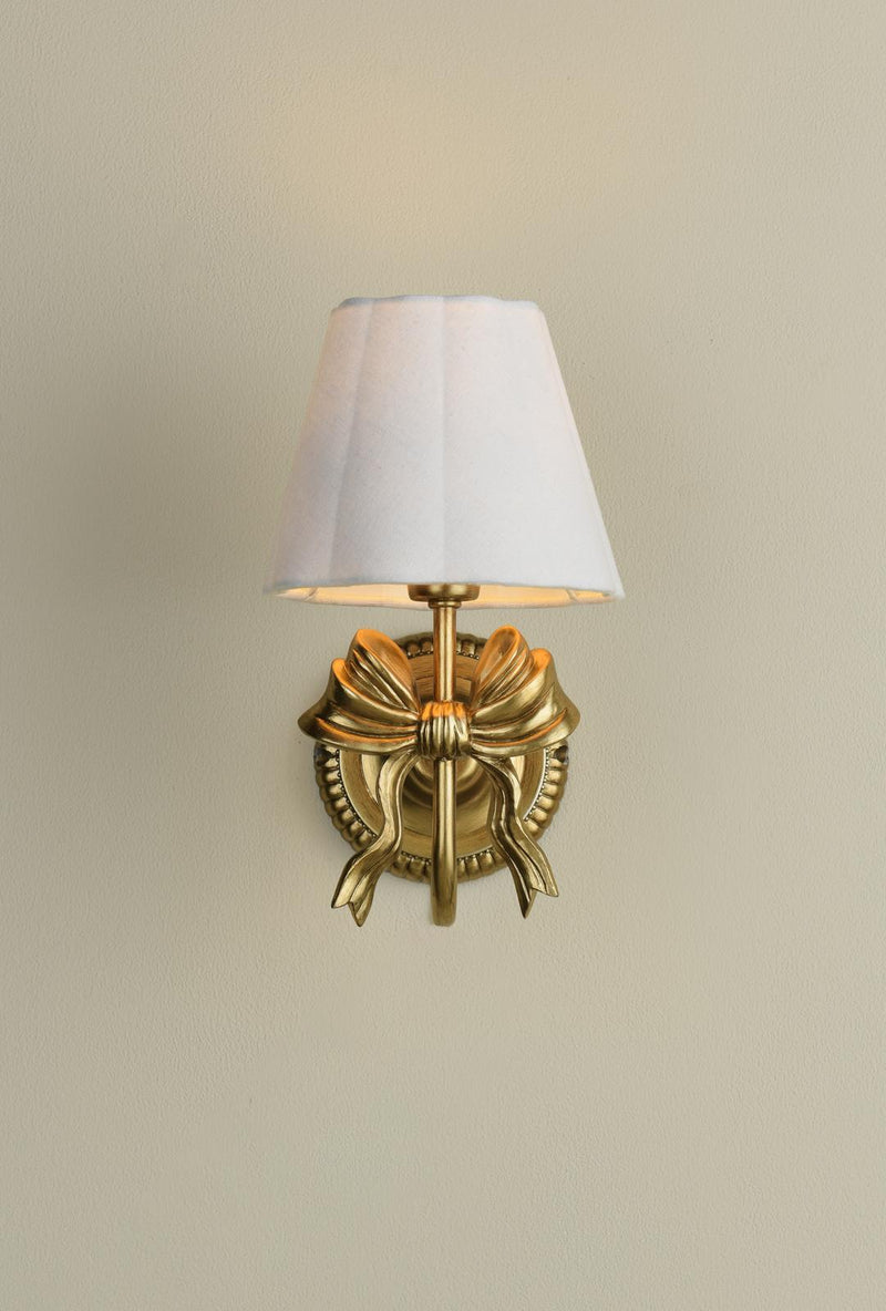 Laura Ashley Larkfield Wall Light Antique Gold With Shade • LA3756698-Q