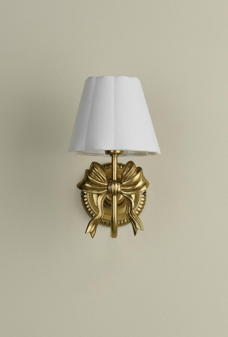 Laura Ashley Larkfield Wall Light Antique Gold With Shade • LA3756698-Q