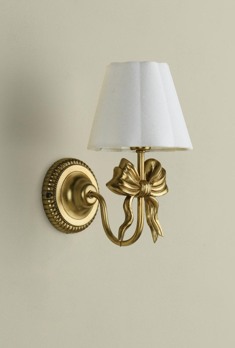 Laura Ashley Larkfield Wall Light Antique Gold With Shade • LA3756698-Q
